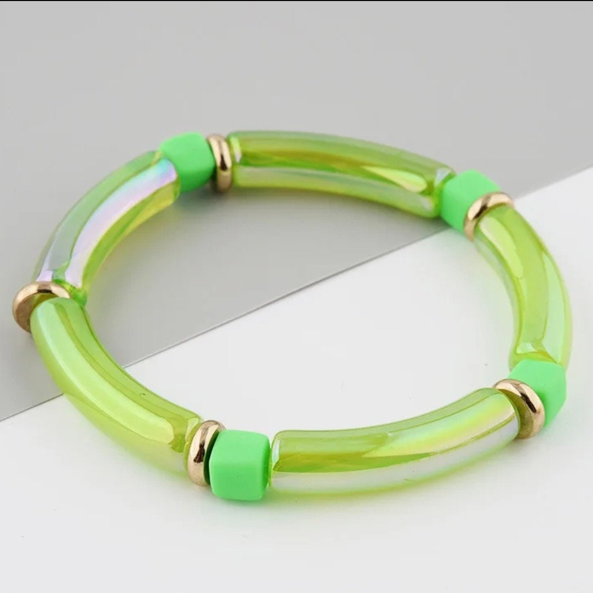 Candy color acrylic bracelets/tube/bamboo/for pool beach or out to dinner